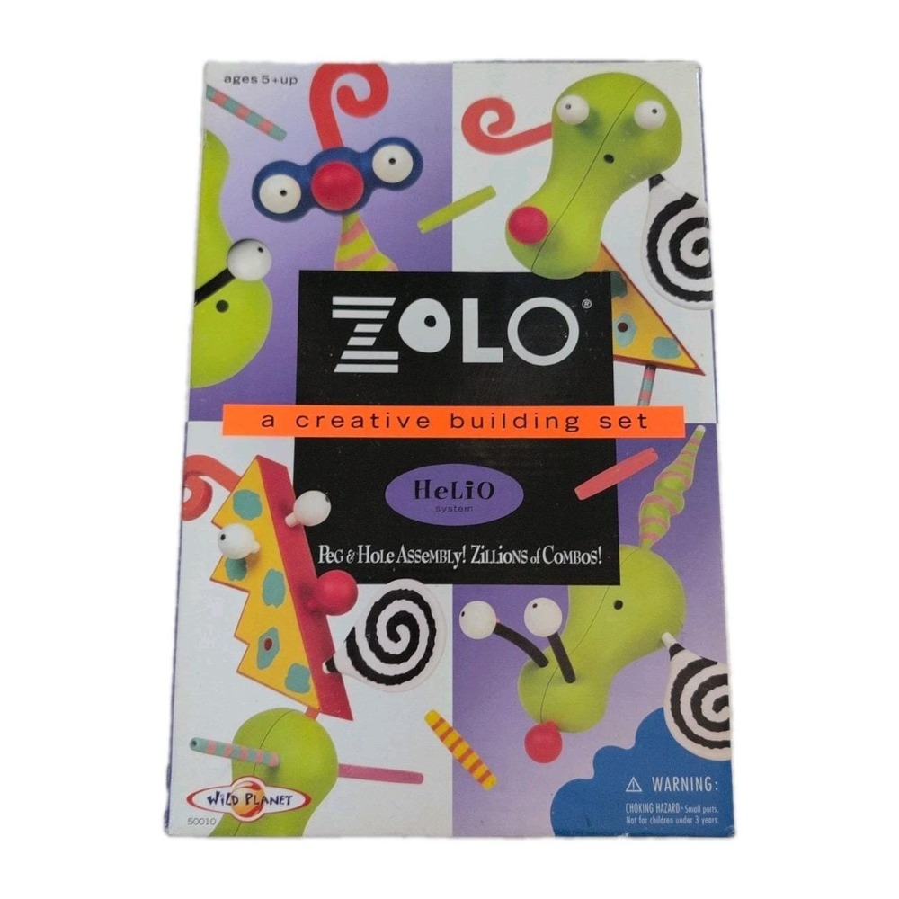 ZOLO A Creative Building Set by Wild Planet 1996 21 Pc Set - New